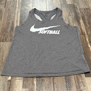 Nike Charcoal Softball Tank
